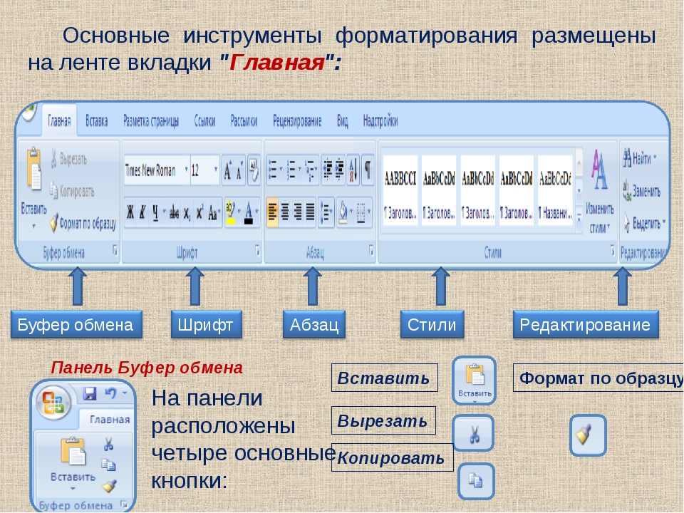 Какая область на рисунке называется лента вкладок