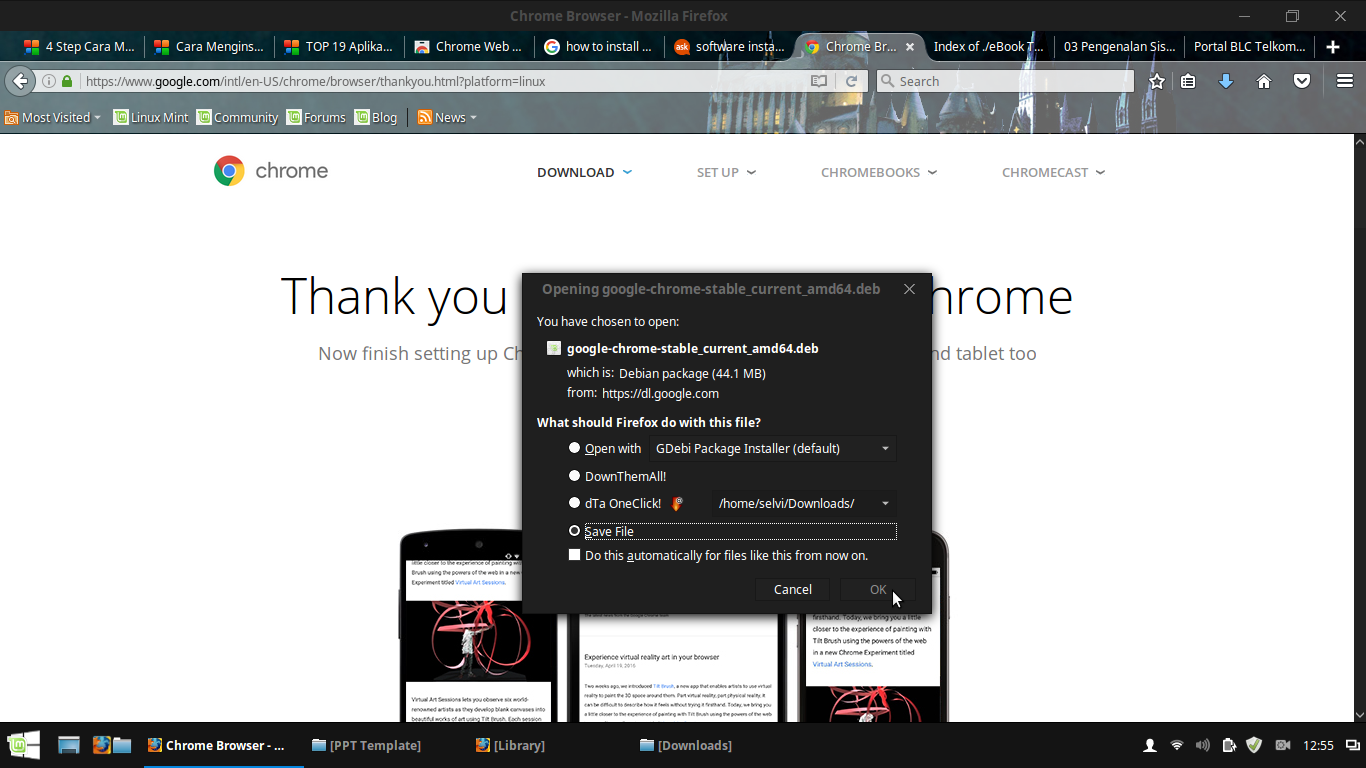 Google chrome для linux mint скачать