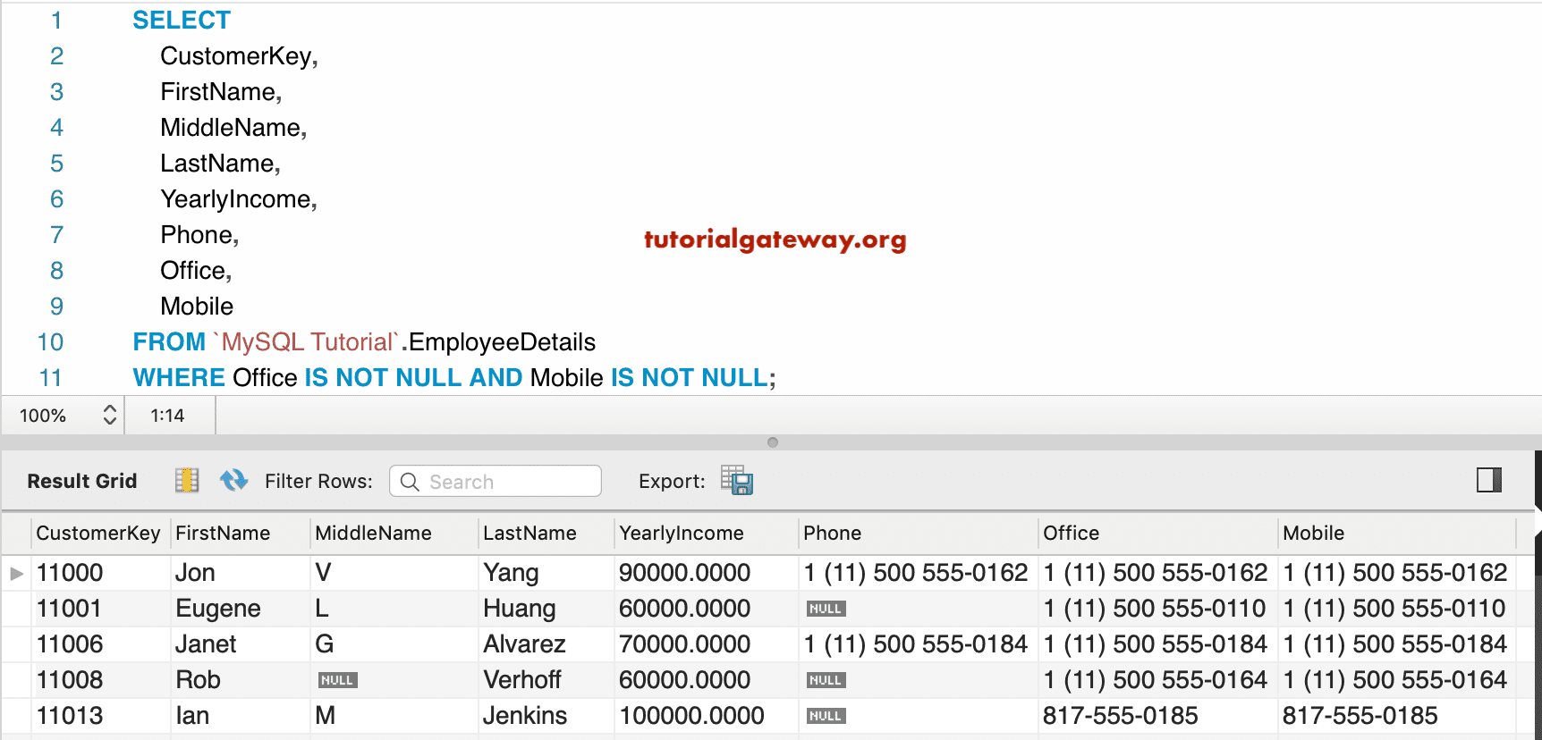Sql null functions