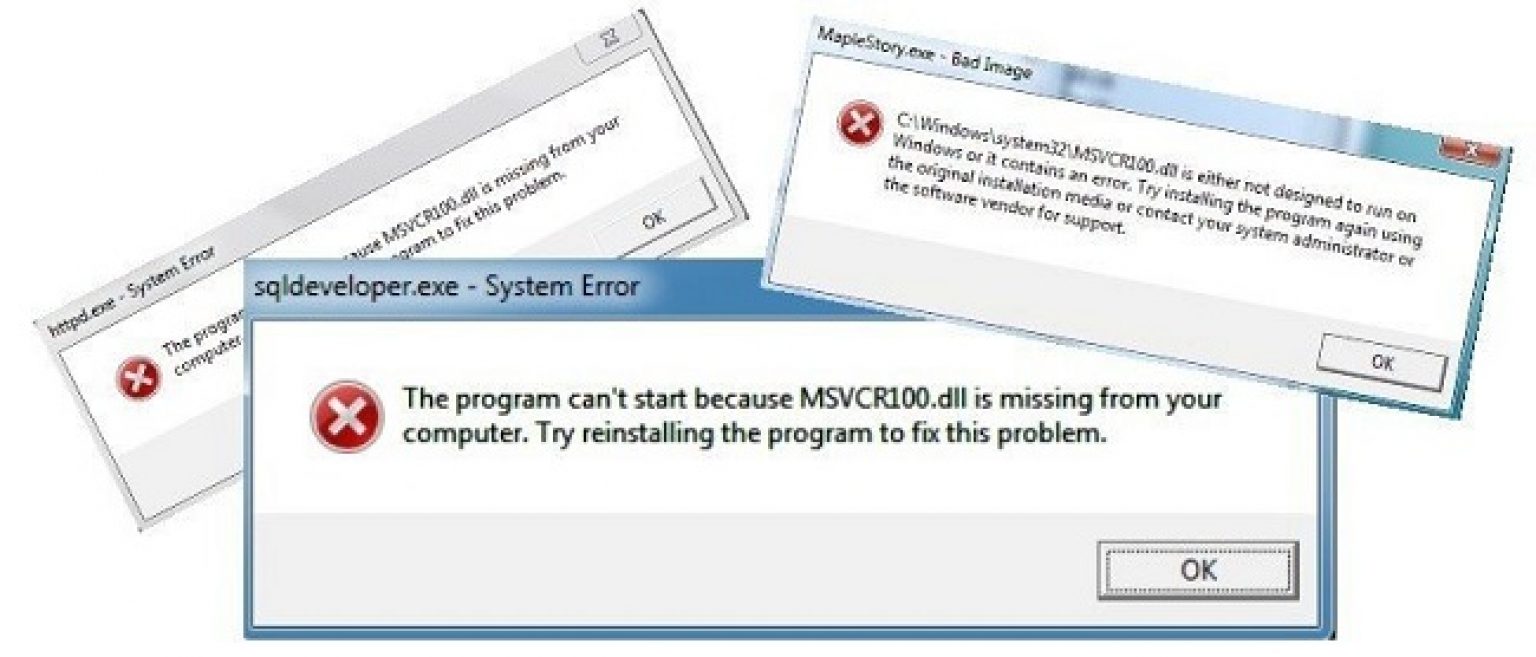 C выполнение dll. Msvcr100.dll не обнаружен. Виндовс 10 ошибка msvcr100.dll. Ошибка 100. Windows 7 Error msvcr100 dll.
