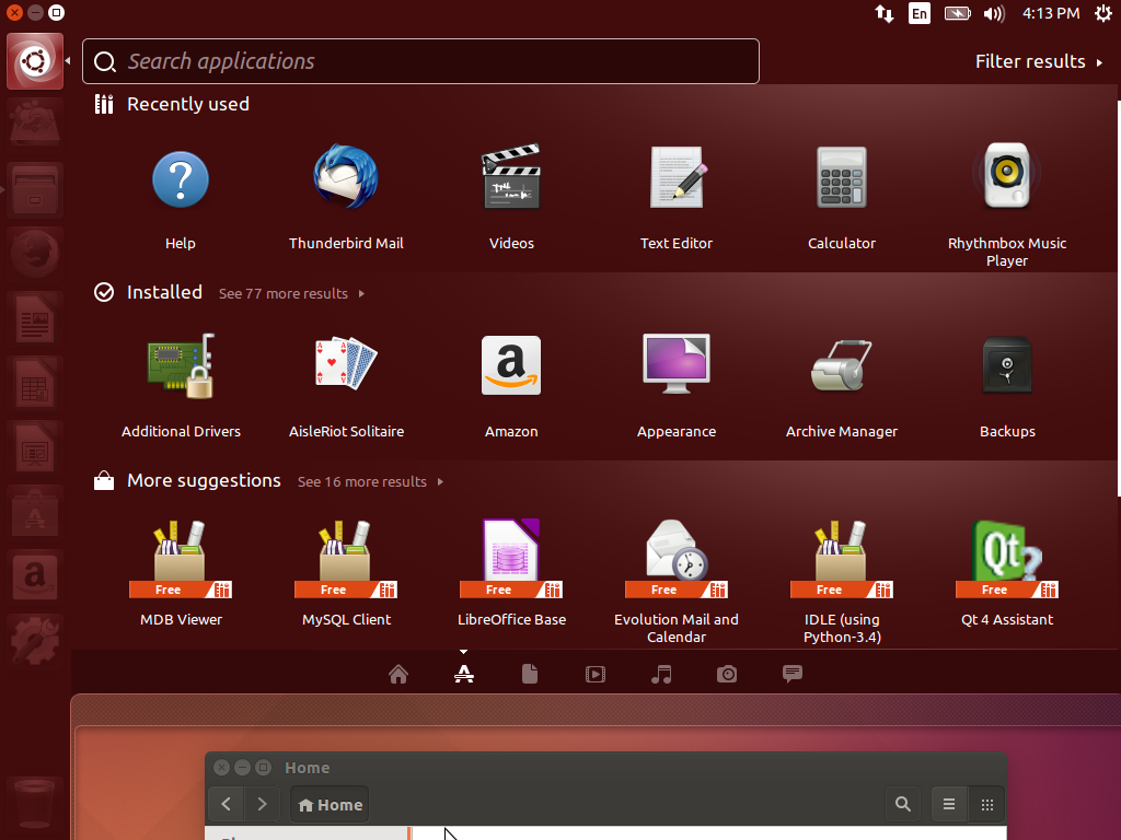Рабочие окружения linux. Роса Linux. Среда рабочего стола Ubuntu. Unity (оболочка рабочего стола).