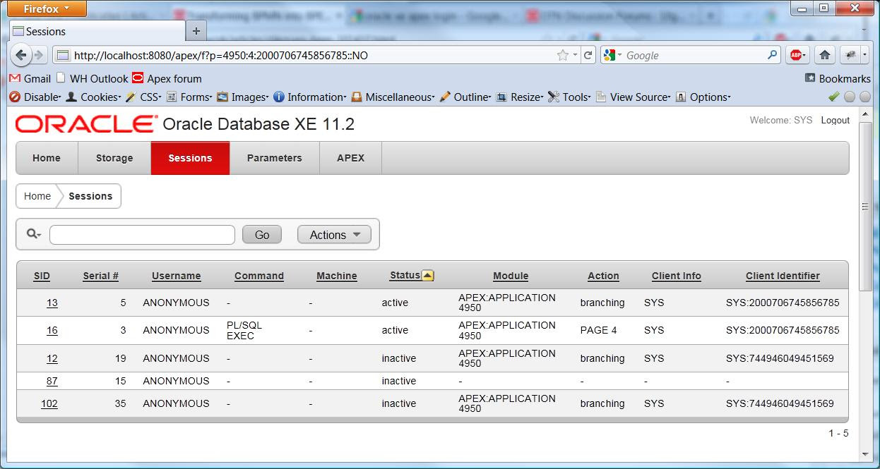 Инсталляция oracle database