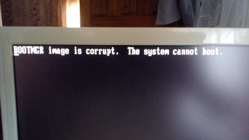 Bootmgr is corrupt | настройка оборудования