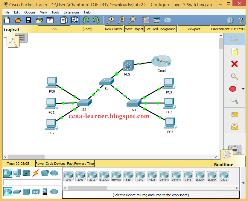 Configure ssh on routers and switches