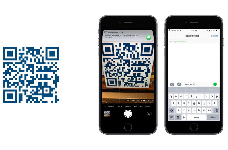 Как считать qr код с картинки на iphone