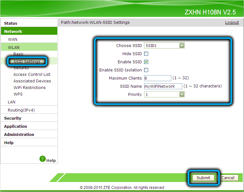 Настройка роутера zte zxhn h118n на ростелеком
