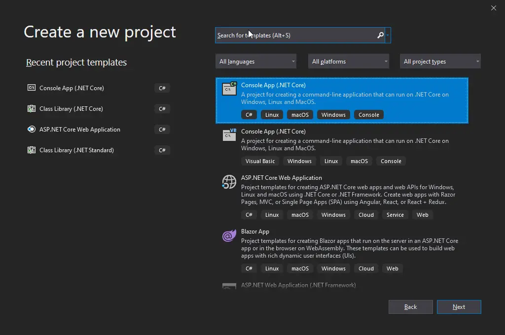 Visual studio installer 2019