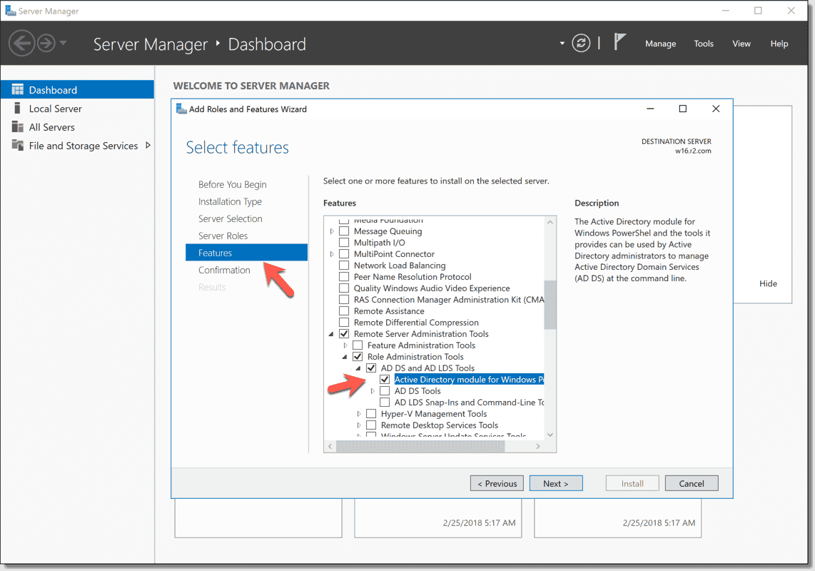 Active directory windows 2016. Администрирование Active Directory Windows Server 2016. Установка Active Directory. Remote Server Administration Tools. Remote Server Manager Windows Server.