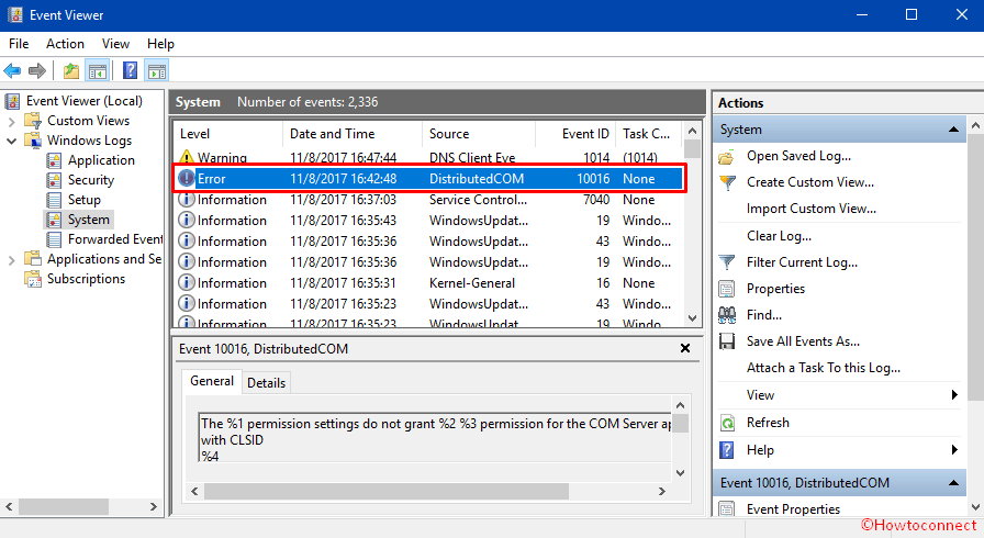 Distributed com 10016 в windows 10 - исправление