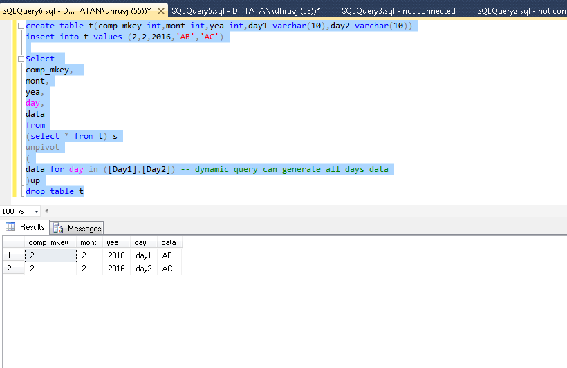 Sql результат запроса в строку