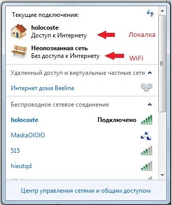 Причины и решение проблемы «неопознанная сеть без доступа к интернету»