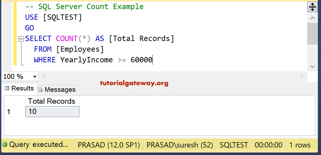 Count sql. Функция count SQL.