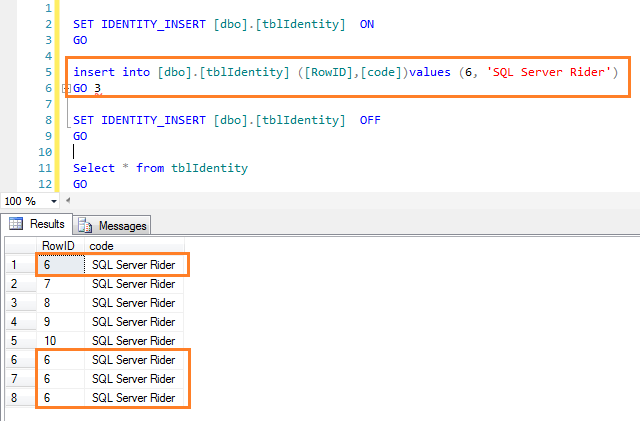 Sql insert - вставка данных в таблицу