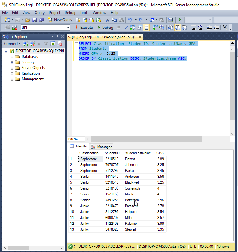 Типы данных sql