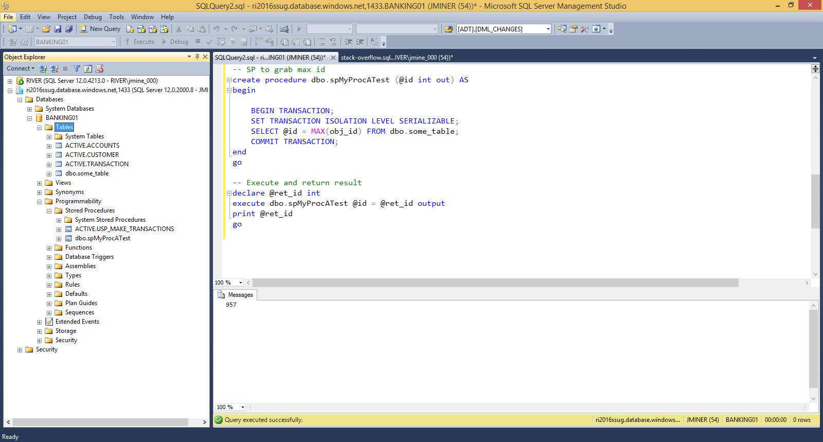 Назначение хранимых процедур в языке t-sql (microsoft sql server)