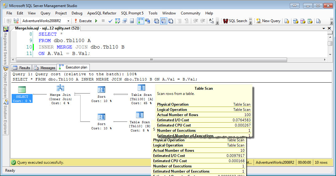 Ms sql сбросить план запроса