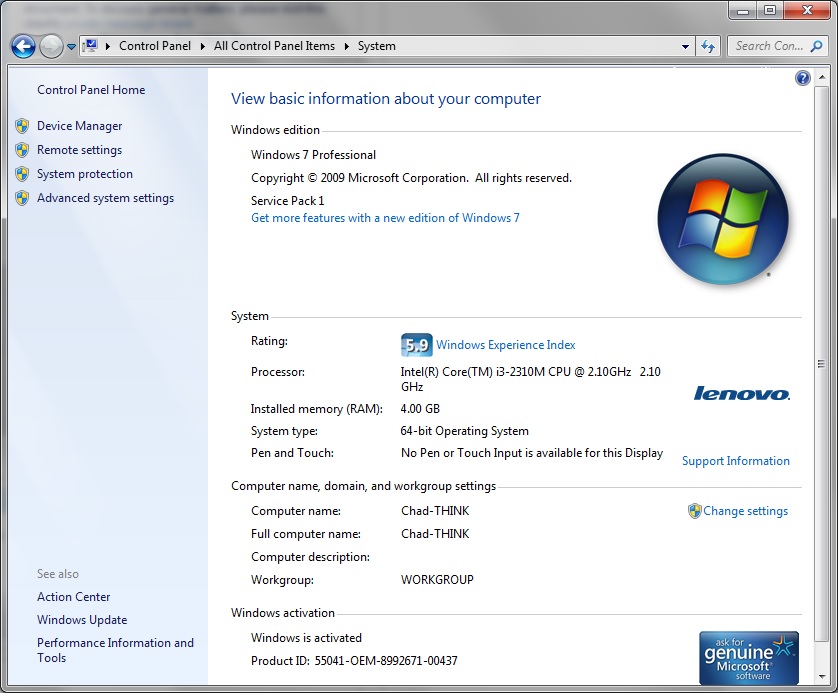 Почему не устанавливается sp1 на windows 7
