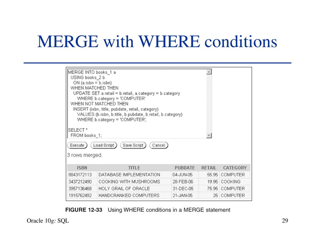 Merge sql