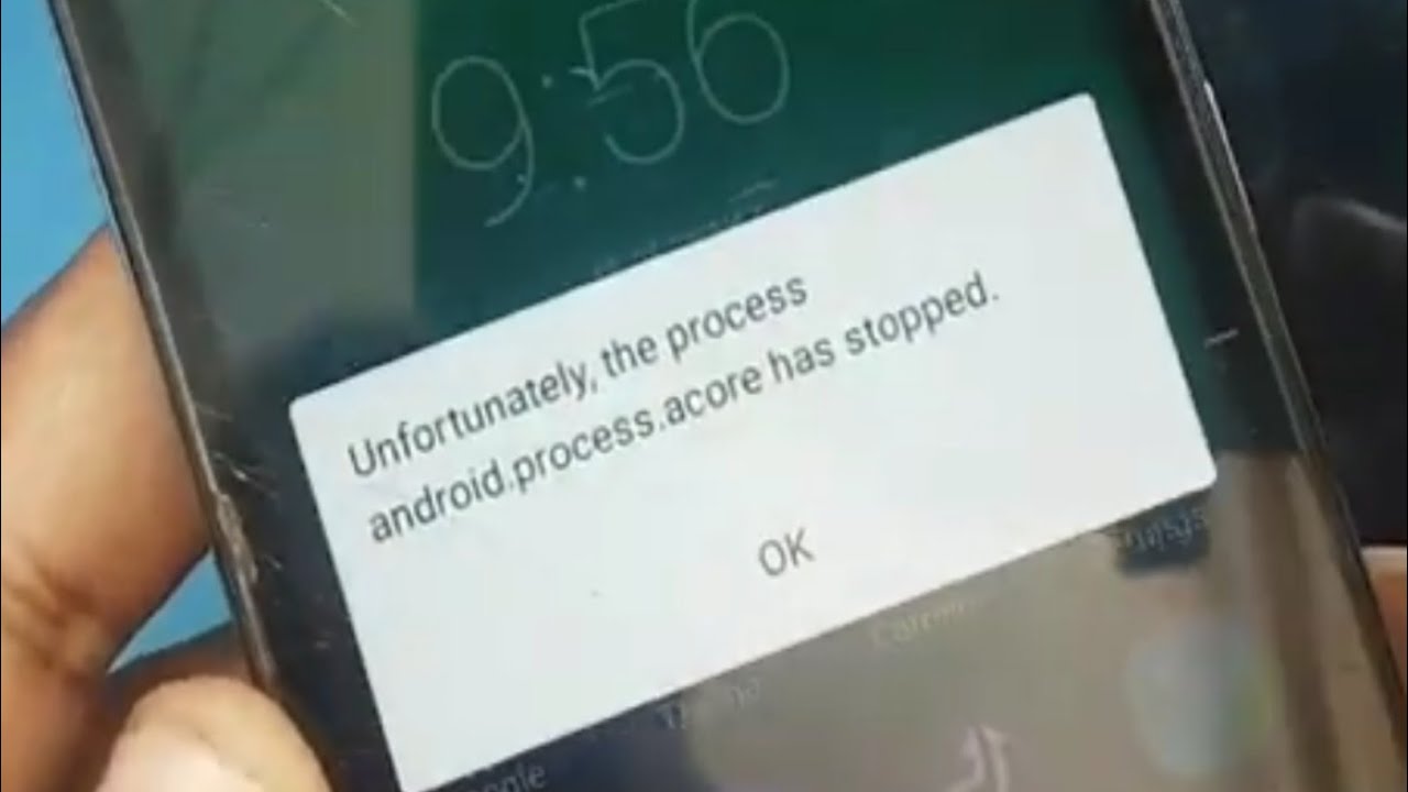 Android process acore произошла ошибка: как исправить?