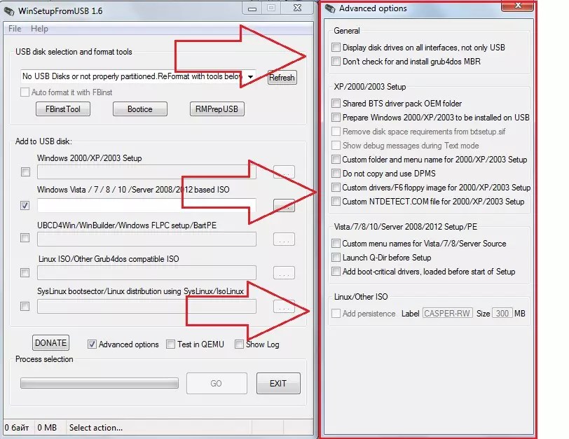 Программа для usb windows 10. WINSETUPFROMUSB. Win from USB. Вин Setup from USB. WINSETUPFROMUSB инструкция.