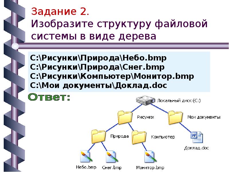 Файловые структуры информатика 7 класс. Файловые структуры 7 класс Информатика. Файлы и файловые структуры 7 класс. Задачи по информатике 7 класс файловая структура. Изобразить файловую структуру.