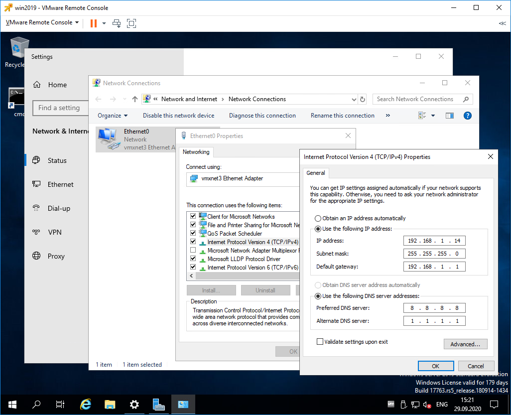 Установка и настройка разных версий windows server
